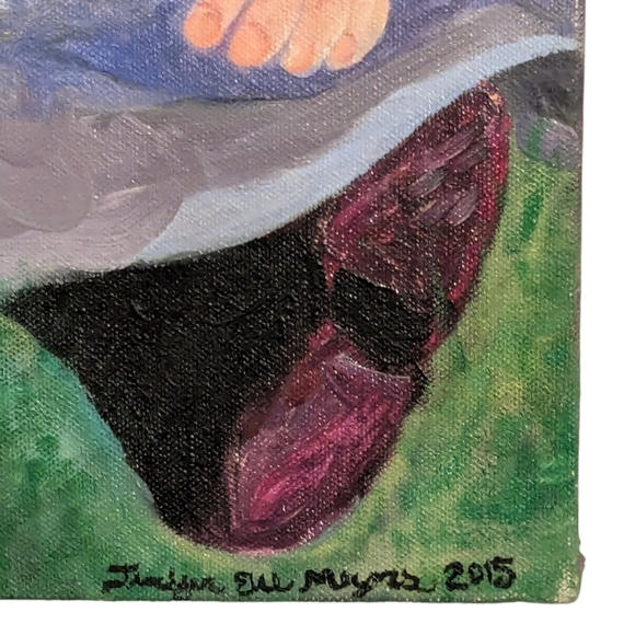 Jennifer Eve American Artist. Oil painting on canvas "Olivia and Charlie" - Picture 7 of 16